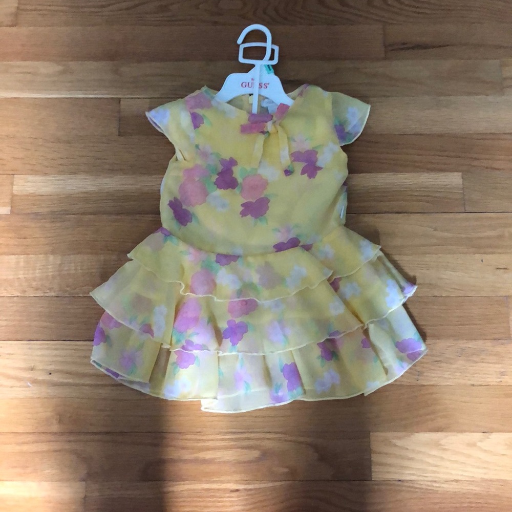 Yellow guess baby dress